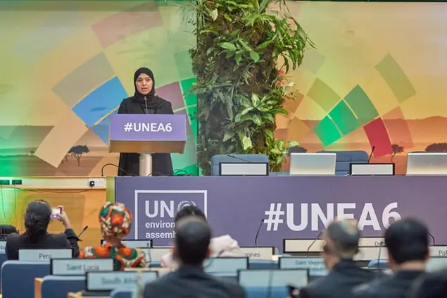 <p>H.E. Dr. Amna Al Dahak affirms the UAE&#39;s commitment to fulfilling environmental and climate obligations through international cooperation, addressing global climate challenges</p>\\n