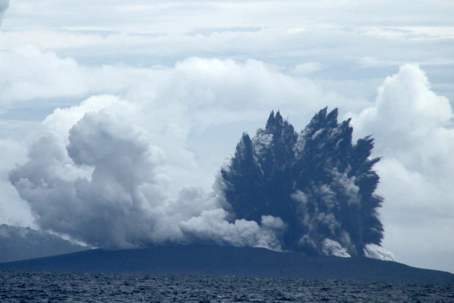 Indonesia's Anak Krakatoa volcano erupts, belches huge ash tower