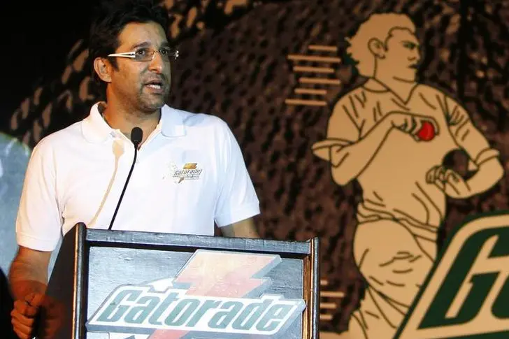Pakistan's Akram praises his statue amid social media flak