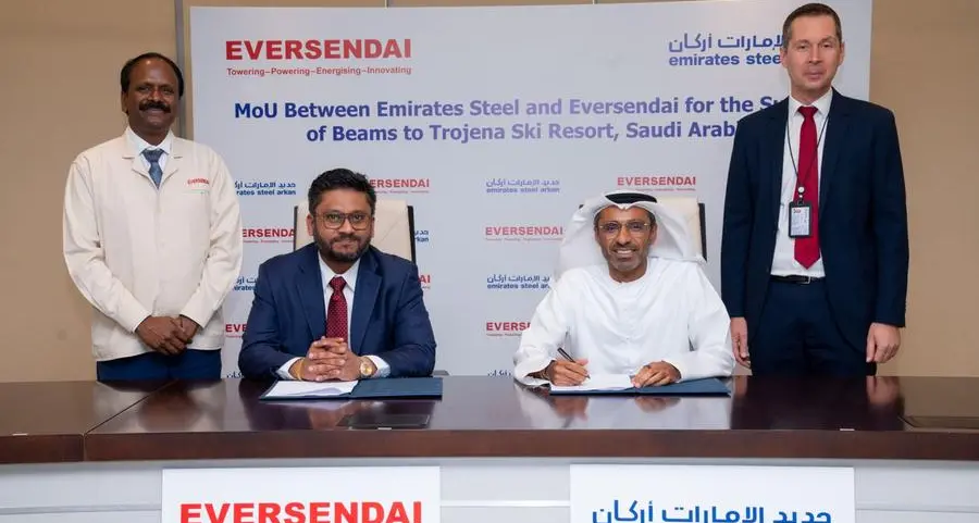 \"حديد الإمارات\" و\"إيفرسينداي\" تعقدان شراكة استراتيجية لتعزيز أعمالهما في المملكة العربية السعودية
