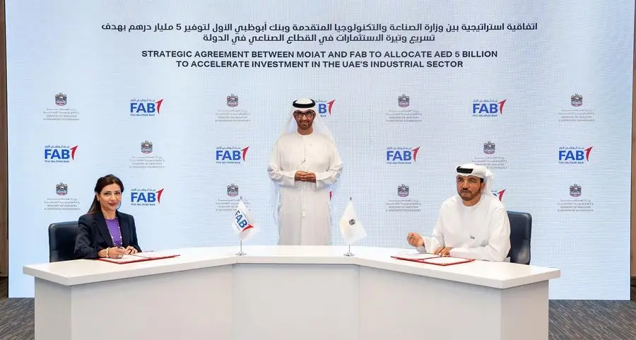 FAB to provide $1.36bln financing to investors in industrial sectors