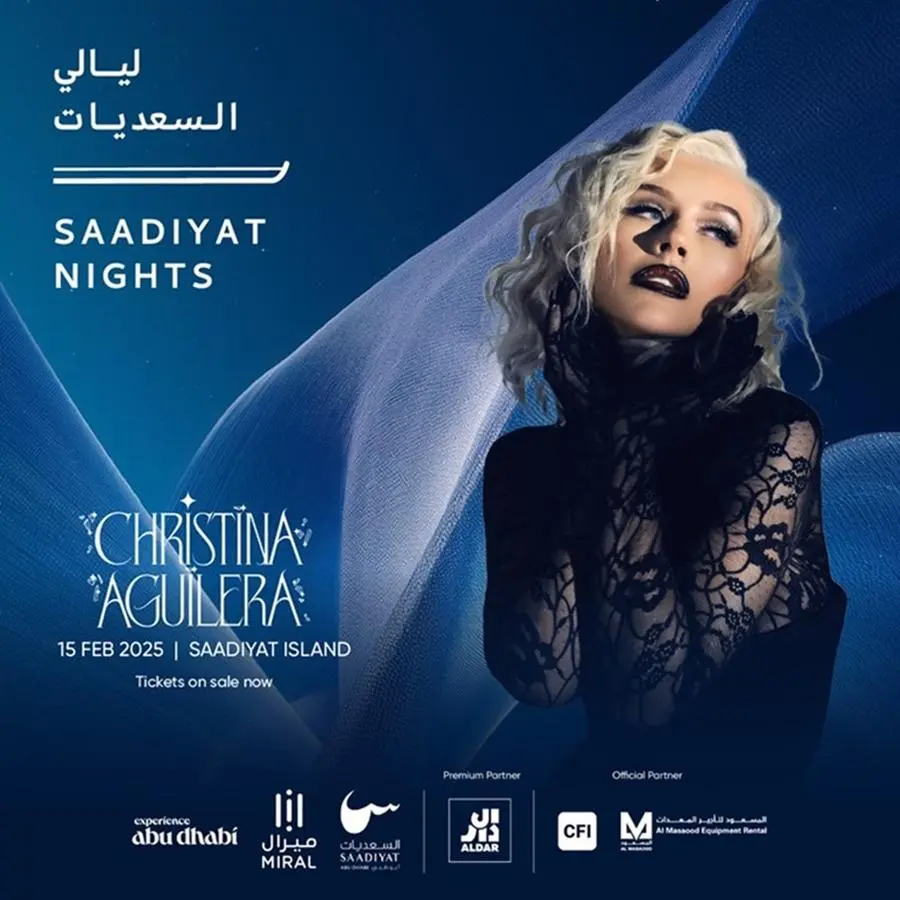 US pop icon Christina Aguilera & Iranian legend Ebi added to Saadiyat Nights lineup