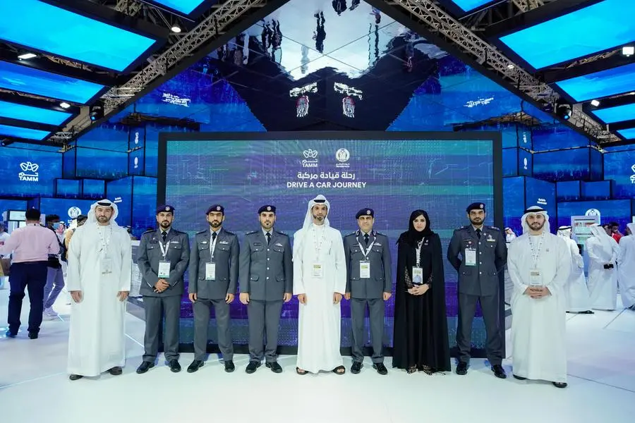 During the launch of TAMM\\'s Drive a car journey at GITEX Global 2022