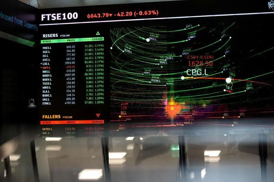 Share price information is displayed on screens at the London Stock Exchange offices after reopening following the Christmas holiday on December 27, 2018 in London, England. , Jack Taylor
