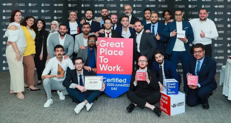 Esports Middle East becomes the first gaming company in the UAE to be awarded “Great Place to Work” certification