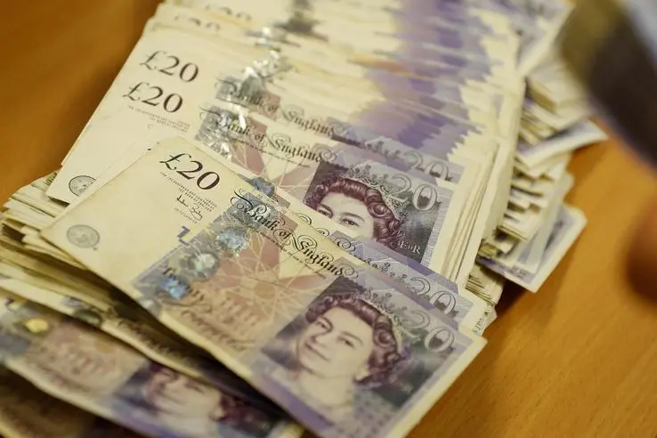 British Pound Sterling banknotes are seen at the Money Service Austria company\\'s headquarters in Vienna, Austria, November 16, 2017. Image used for illustrator purpose , Reuters Images/Leonhard Foeger 