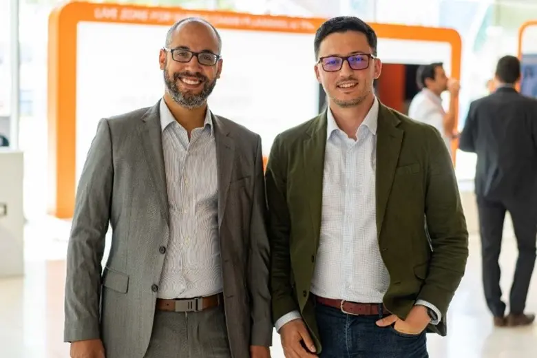 Yacine Zeroual CEO de FuturMaster with Amine Benmesbah Co-Founder & President of DFYA