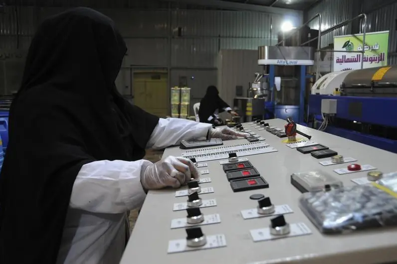 Image used for illustrative purpose A veil-clad female worker is seen at a factory for pickling olives in the Saudi city of Tabuk October 23, 2013. Mohamed Al Hwaity, Reuters , Reuters Images