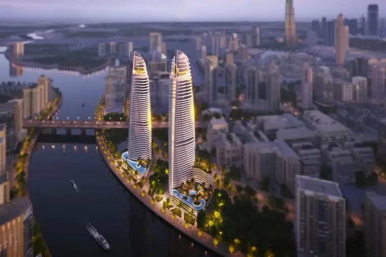 DAMAC Canal Heights 2 on Dubai Canal. Image Courtesy: DAMAC
