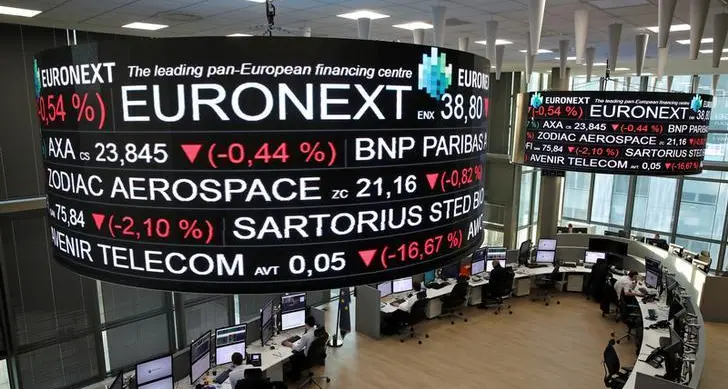 French stocks lead Europe's STOXX 600 lower on growth forecast downgrade