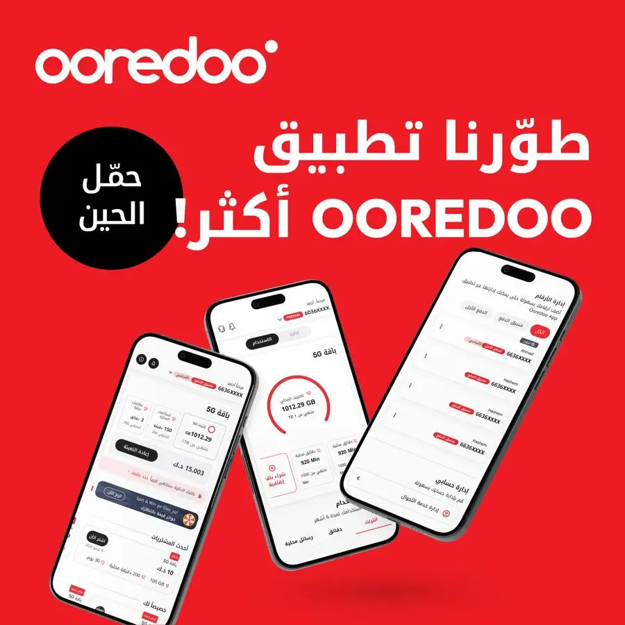 Ooredoo الكويت تطور تجربة المستخدم عبر تحديث تطبيقها