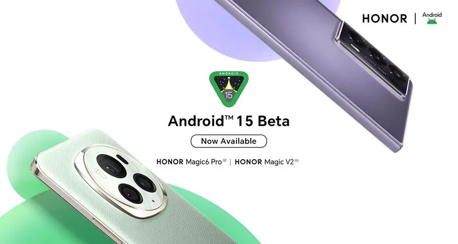 HONOR releases Android 15 Beta program for developers on HONOR Magic6 Pro and HONOR Magic V2