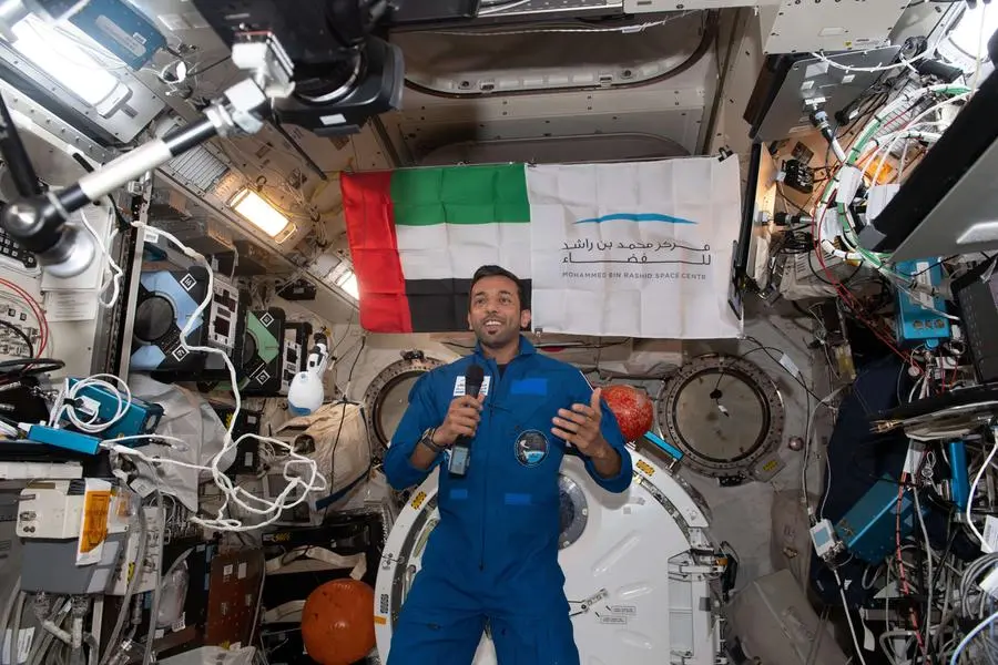 Sultan Al Neyadi from the International Space Station. Image Courtesy: Mohammed Bin Rashid Space Centre (MBRSC)