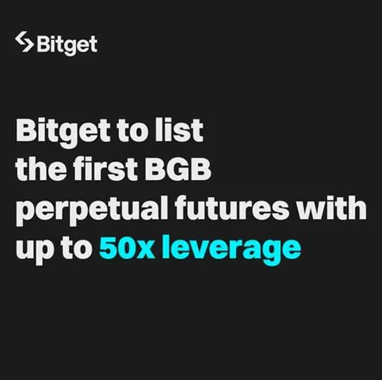 Bitget to list the first BGB perpetual futures with up to 50x leverage