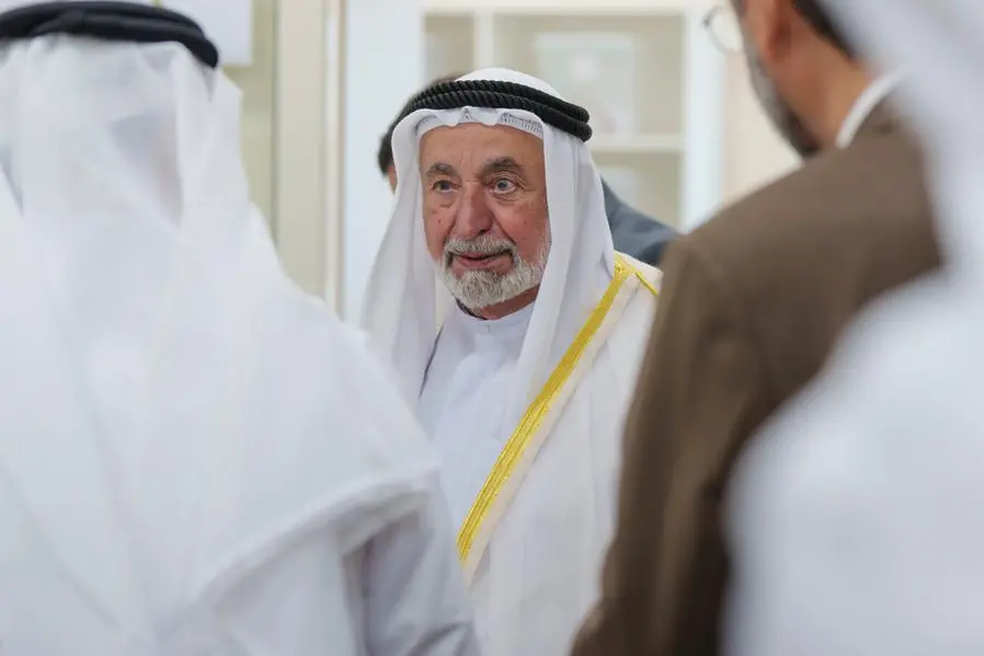 His Highness Sheikh Dr. Sultan bin Mohammed Al Qasimi, Member of the Supreme Council and Ruler of Sharjah, underscored the profound significance of completing and publishing the 127-volume Historical Corpus of the Arabic Language. Image courtesy: SIBF