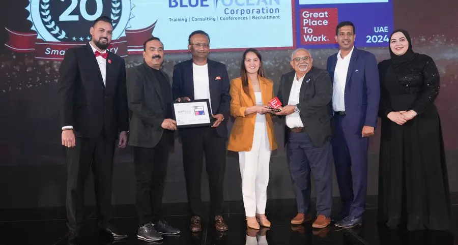 Blue Ocean Corporation awarded 'Best Workplaces in UAE 2024’