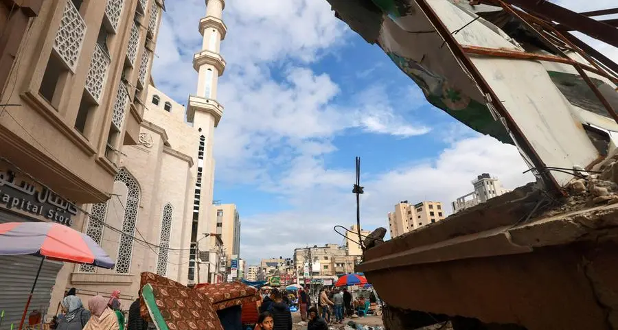 In Gaza, call to prayer rings out from bombarded mosque