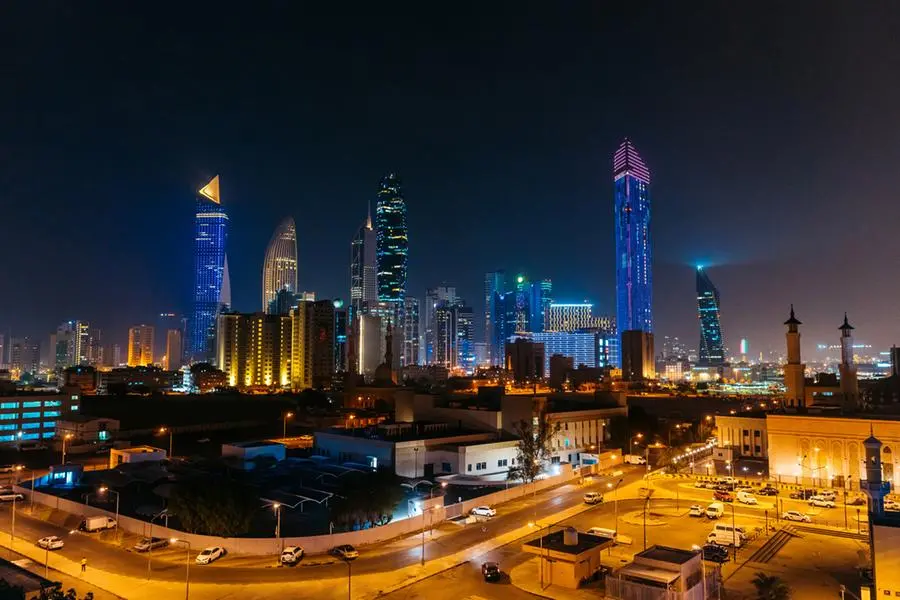 Panoramic view of Kuwait City skyline at night. Getty Images Image used for illustrative purpose , Getty Images