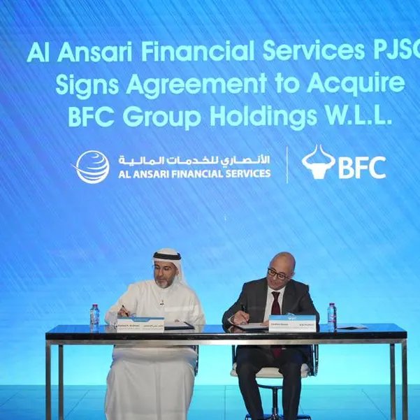 Al Ansari Financial Services PJSC signs agreement to acquire BFC Group Holdings W.L.L. for $200mln