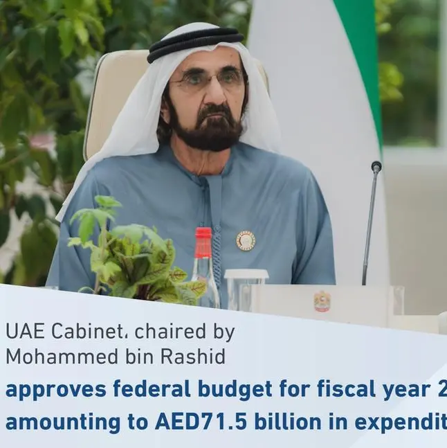 UAE Cabinet, chaired by Mohammed bin Rashid, approves federal budget for fiscal year 2025 totaling AED71.5bln in expenditures