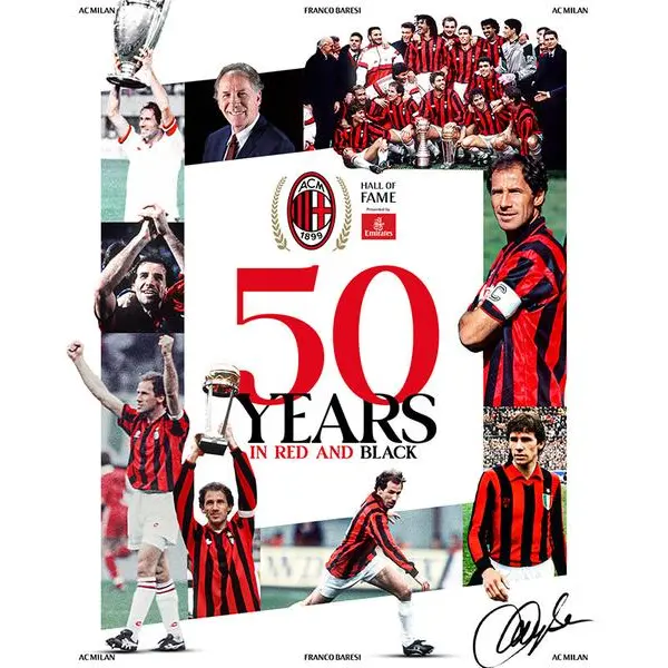 AC Milan introduces the Hall of Fame presented by Emirates with Franco Baresi as the first official inductee