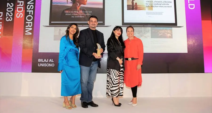 Bilaj Al Jazayer wins Gold award at Transform Awards MENA in Dubai
