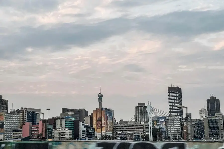 This general view shows the Johannesburg skyline on March 17, 2022. (Photo by Wikus DE WET / AFP) Image used for illustrative purpose