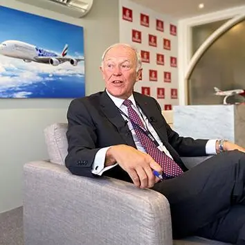 Emirates airline boss sees positive progress at troubled Boeing
