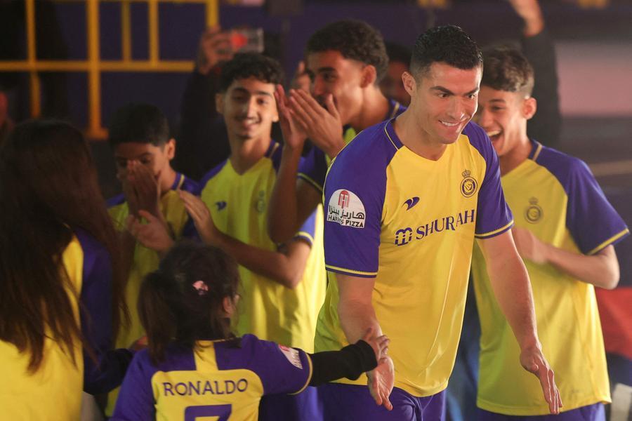 : 1 Stop Soccer Ronaldo CR7 Jersey Kids Uniform AL NASSR