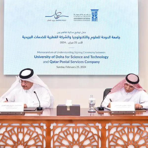 University of Doha for Science and Technology and Qatar Post sign a Memorandum of Understanding