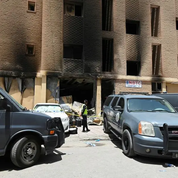 Short circuit caused deadly blaze in Kuwait foreign workers building, fire service says