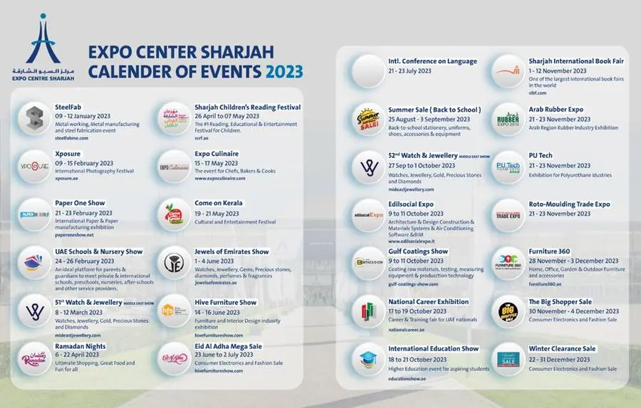 Expo Centre Sharjah events calendar