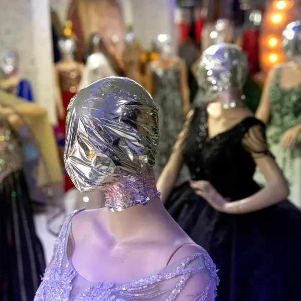 Faceless mannequins show off clothes in Afghanistan