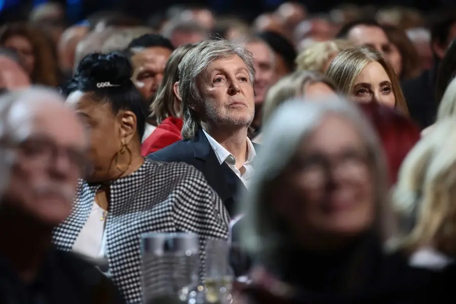CLEVELAND, OHIO - OCTOBER 30: Paul McCartney watches performances during the 36th Annual Rock & Roll Hall Of Fame Induction Ceremony at Rocket Mortgage Fieldhouse on October 30, 2021 in Cleveland, Ohio. (Photo by Dimitrios Kambouris/Getty Images for The Rock and Roll Hall of Fame )