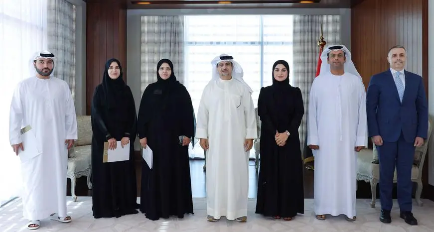 Honoring the winners of the innovation competition at the Abu Dhabi Judicial Department