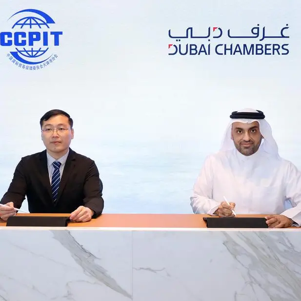 Dubai Chambers signs MoU with China Council for the Promotion of International Trade Tianjin Sub-council