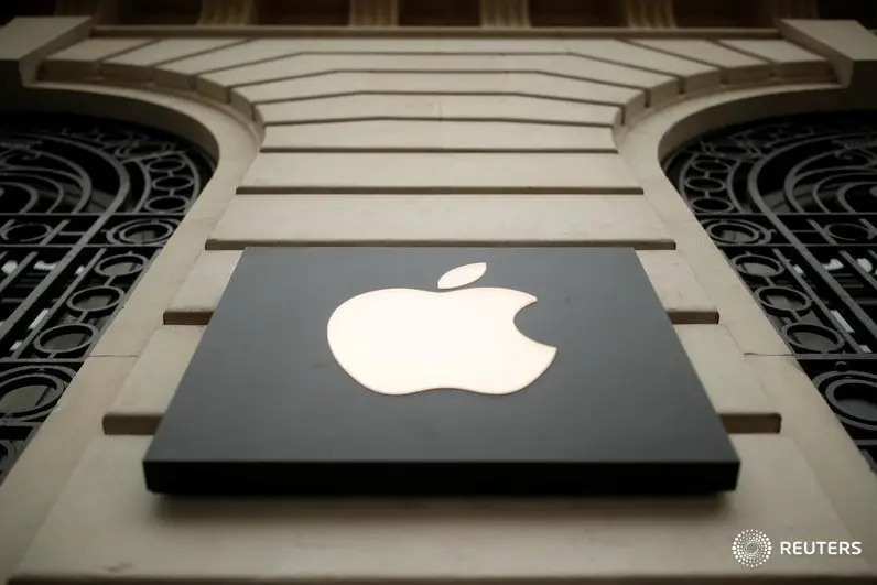 The logo of Apple company is seen outside an Apple store in Paris, France, April 10, 2019. Christian Hartmann, Reuters , Reuters Images