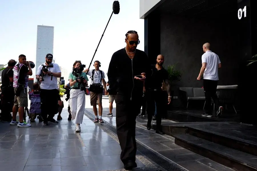 Formula One F1 - Saudi Arabian Grand Prix - Jeddah Corniche Circuit, Jeddah, Saudi Arabia - March 7, 2024 Mercedes\\' Lewis Hamilton ahead of the Grand Prix REUTERS/Hamad I Mohammed , Reuters/REUTERS