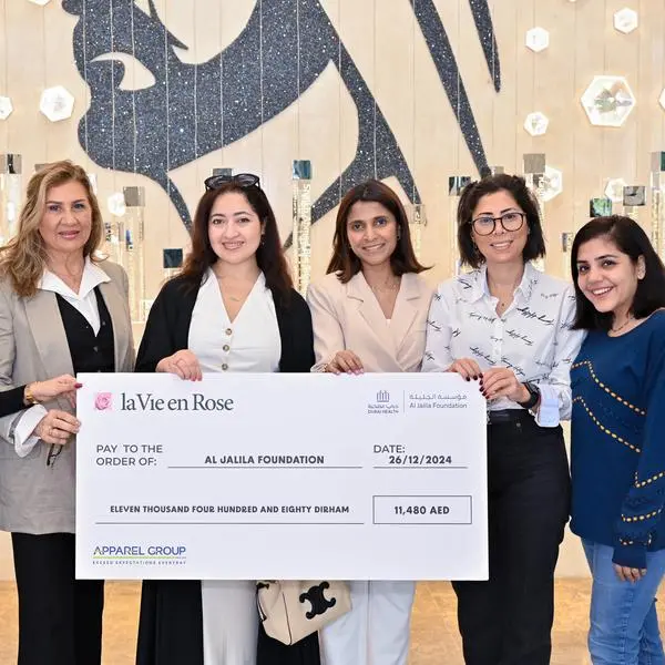 Apparel Group brand La Vie En Rose donates to Al Jalila Foundation to drive breast cancer awareness