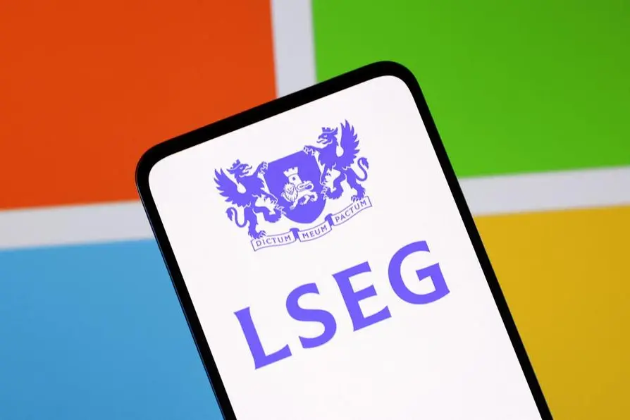 London Stock Exchange Group (LSEG) logo is seen on smartphone in front of displayed Microsoft logo in this illustration taken December 12, 2022. REUTERS/Dado Ruvic/Illustration , Reuters