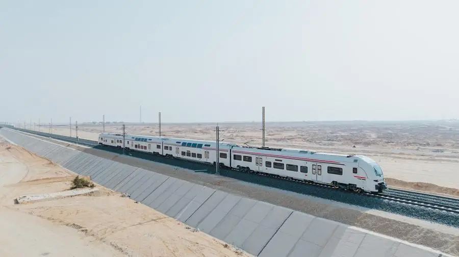 The Desiro HC regional train successfully completed its first train run on newly constructed tracks near the 6th of October Depot, west of Cairo