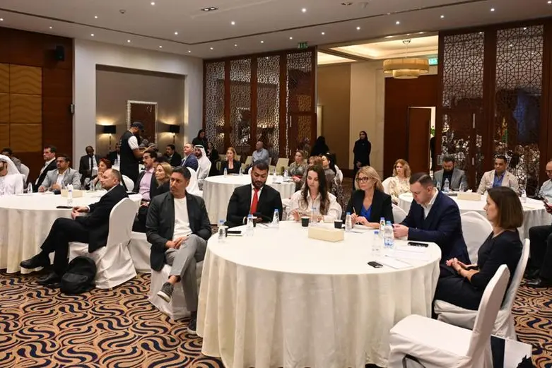 During the UAE-Lithuania Business Forum. Image Courtesy: SCCI