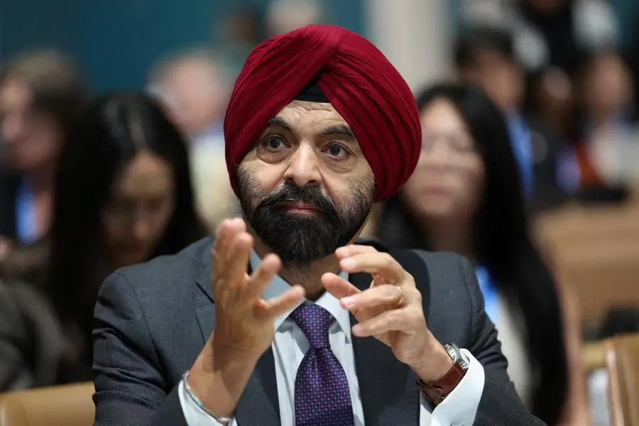 FILE PHOTO: World Bank President Ajay Banga speaks at the meeting on methane and non-CO2 greenhouse gases at the United Nations COP29 climate change conference in Baku, Azerbaijan November 12, 2024. REUTERS/Murad Sezer. , Reuters