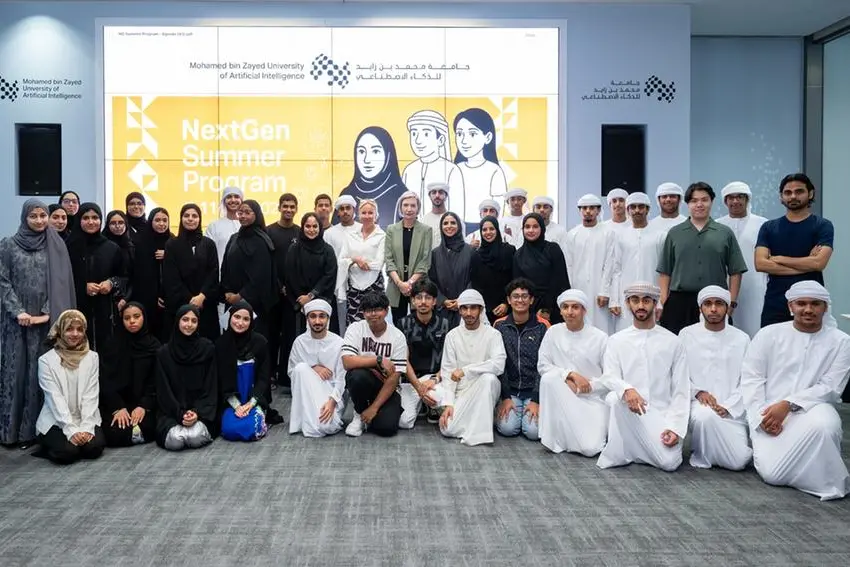 MBZUAI NextGen Summer Program participants. Image Courtesy: Mohamed bin Zayed University of Artificial Intelligence