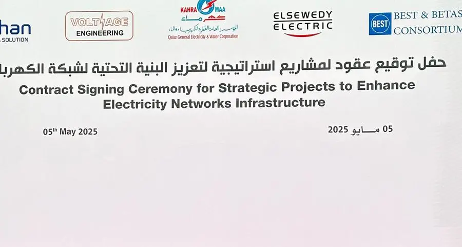 Aamal signs over QAR1bln contract with Kahramaa awarded last year to Elsewedy Cables – execution preparations underway