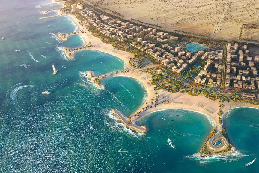 Rendering of Bilaj Al Jazayer development in Bahrain. Photo courtesy Edamah.
