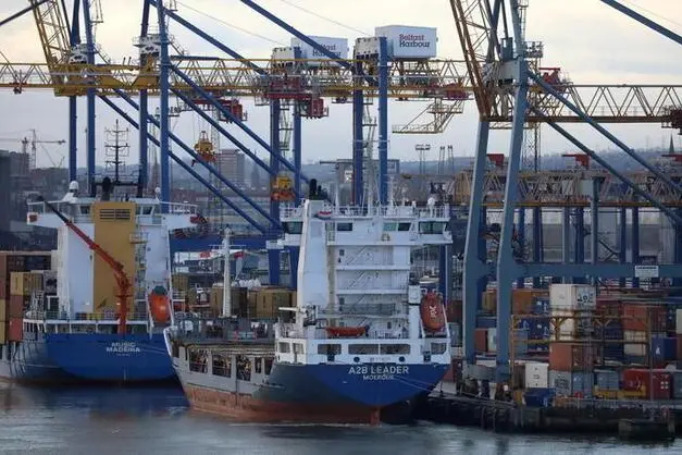 Container ships are berthed at the Port of Belfast, Northern Ireland January 2, 2021. REUTERS/Phil Noble , Reuters Images/REUTERS