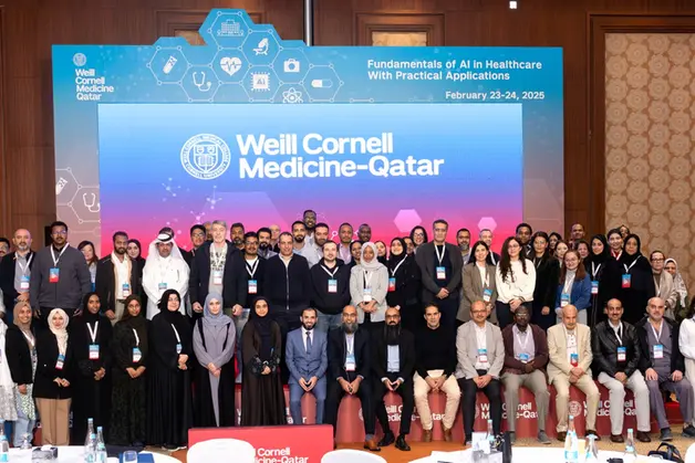 The WCM-Q Fundamentals of AI in Healthcare workshop drew participants from across the region. Image Courtesy: Weill Cornell Medicine-Qatar