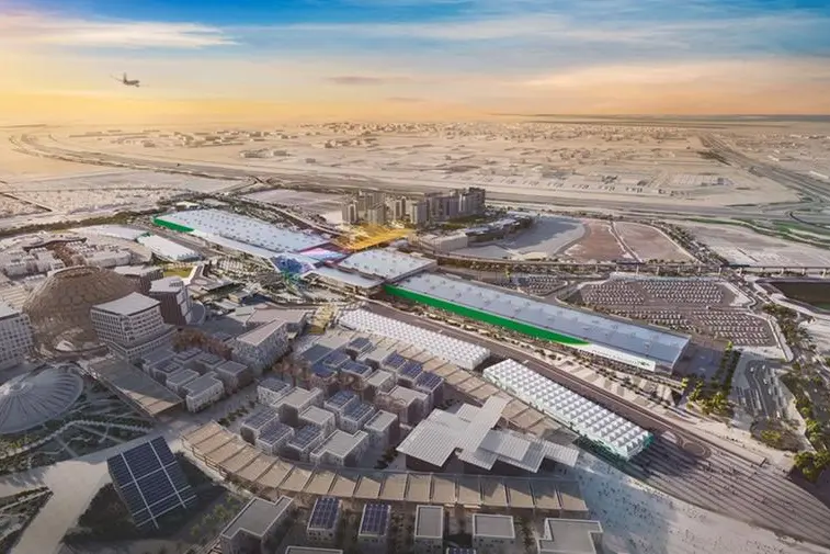 Rendering of Dubai Exhibition Centre (DEC) Phase One expansion project.