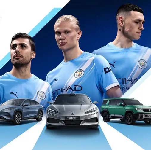 When technology and passion come together: Byd becomes an official partner of Manchester City Football Club